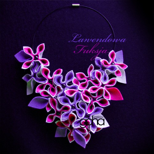 Lawendowa Fuksja - zamówienie FlowerFelt Design
