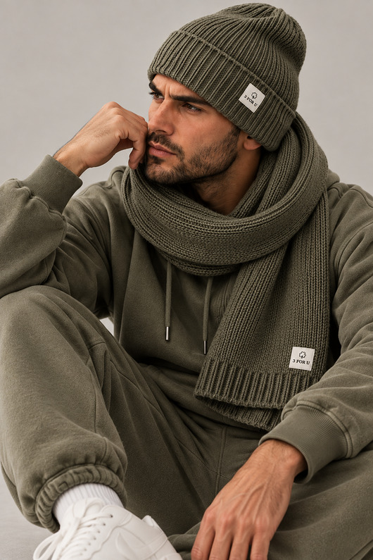 moda - inne Komplet DIEGO Zgniła Zieleń