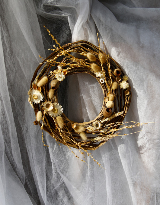 wianki Dekoracja na ścianę ,,Wioesenne zawirowania"