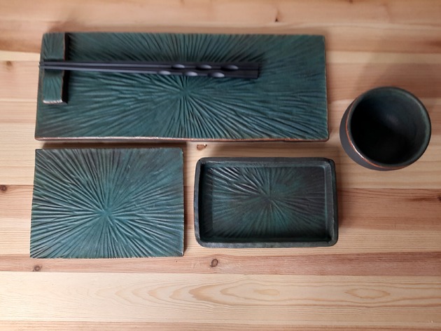 patery i talerze Zestaw do sushi