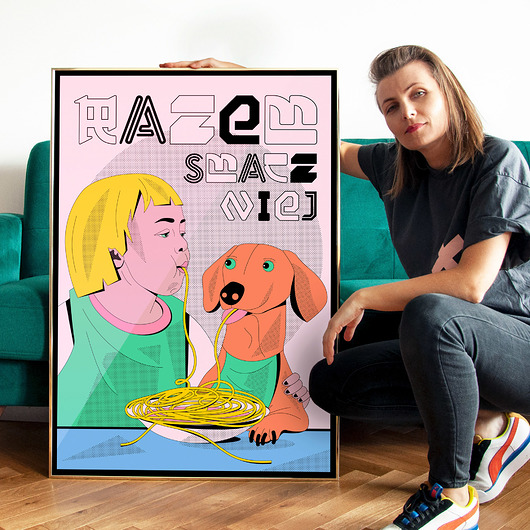 Plakat Razem smaczniej Ewelina Gąska