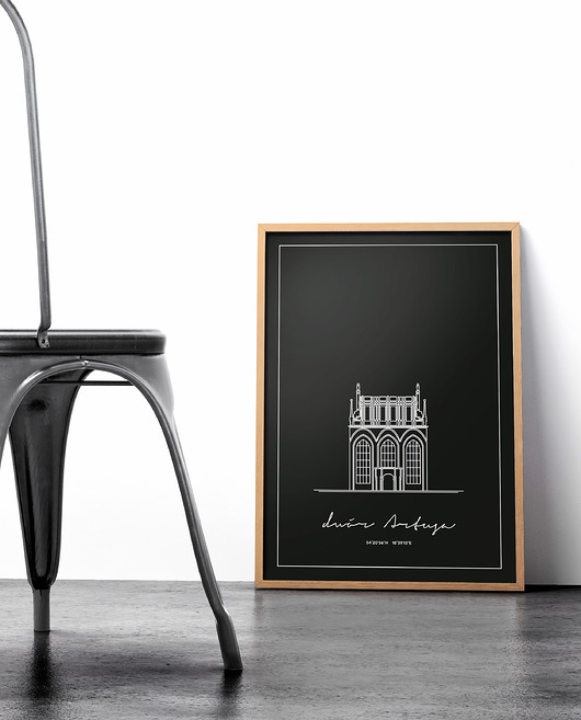 Plakat Architektura - Gdańsk - Dwór Artusa Peszkowski Graphic
