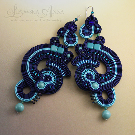 kolczyki soutache Kolczyki sutasz  650