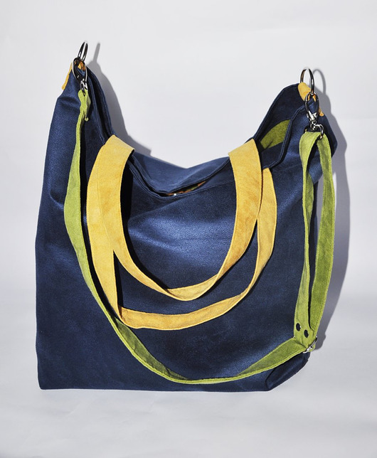 torby XXL TORBA HOBO XXL -  kobalt, żółty, limonka
