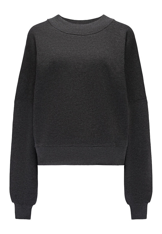 bluza bez kaptura damska Bluza Iconic Szary Grafit