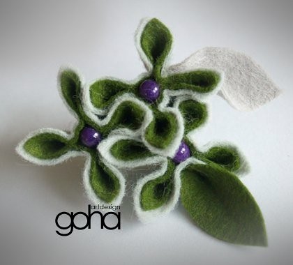 Zielono mi...i fioletowo FlowerFelt Design