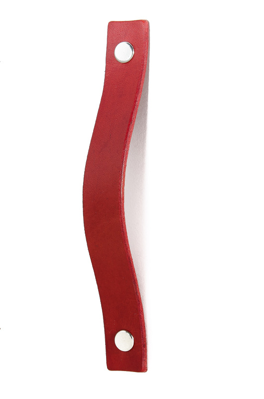 gałki do mebli Skórzany uchwyt meblowy COLORISO RED