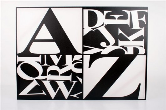 Dekoracja ścienna Alphabet 50x70cm (D968007) Home Design