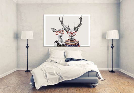 OBRAZ NA PŁÓTNIE - 100x70cm LOVE NOWdeco