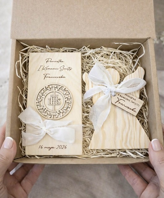 komunia - pozostałe Zestaw na komunię, prezent na komunię dla chłopca/dziewczynki