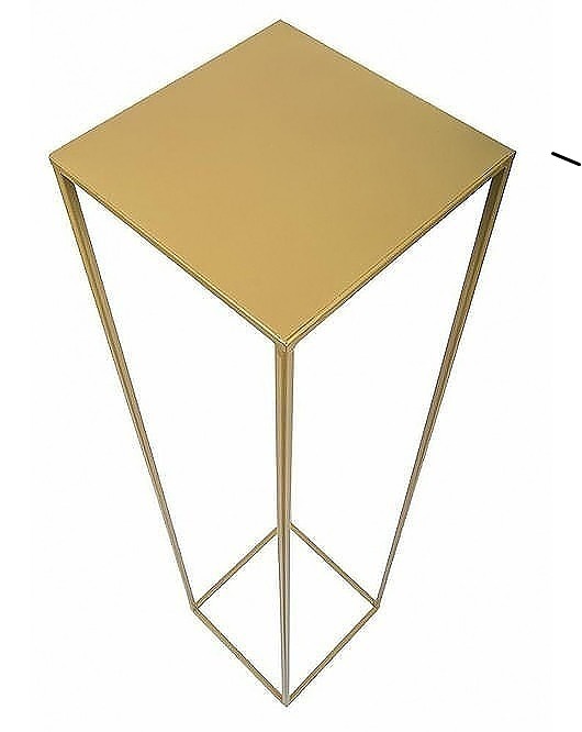Kwietnik Metalowy Stojący Loft 100 cm Złoty MIA home