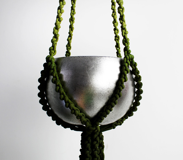 kwietniki Dłuuugi kwietnik makrama FERN FLOWER