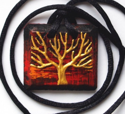 Gold tree abstrakcja