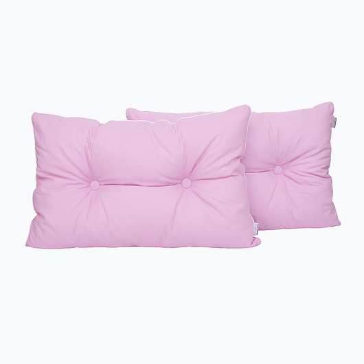 Poduszka pikowana guzikami różowa Roomee Decor