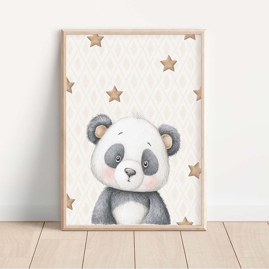 obrazy i plakaty do pokoju dziecięcego Plakat Panda - Plakaty Na Ścianę Dla Dzieci