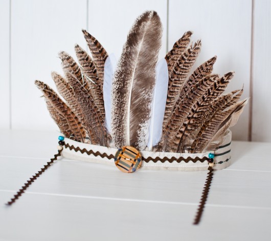 przebrania dla dzieci Pióropusz "białe pióro"