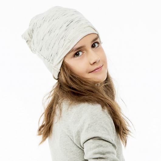 Bawełniana Wygodna Czapka Beanie DRES Cream CADOaccessories