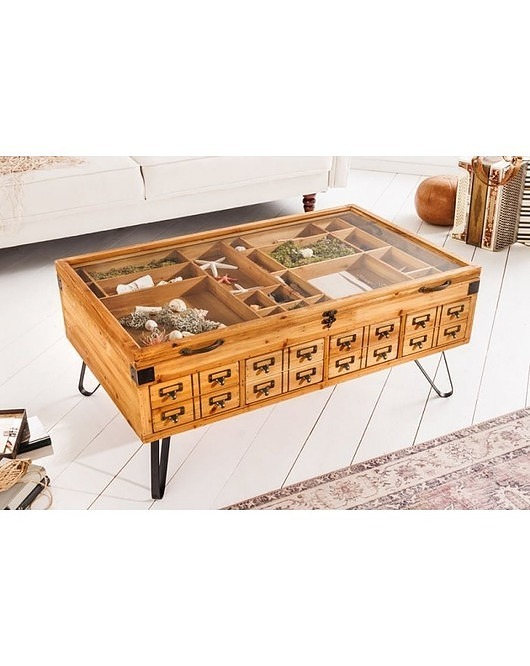 stoliki kawowe Stolik Kawowy Stolik Drewniany z Szufladami Gabbi