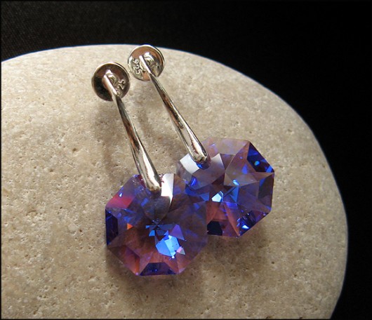 LUXURY- kryształ Swarovski Octagon Bordeaux Little Dreamer