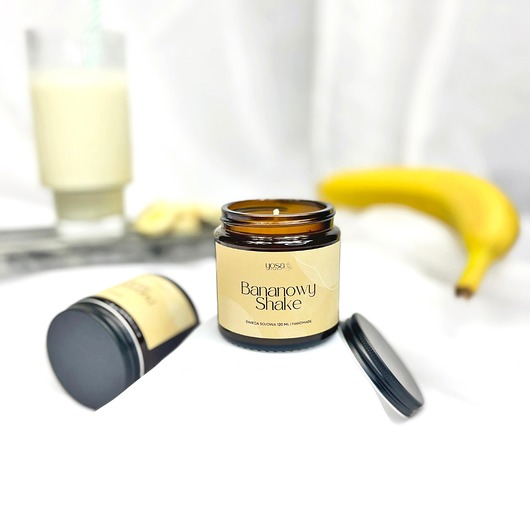 świece zapachowe Świeca Sojowa Bananowy Shake 120 ml