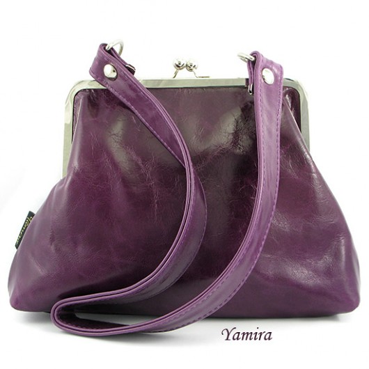 Torebka L :: violet natural leather :: yamira