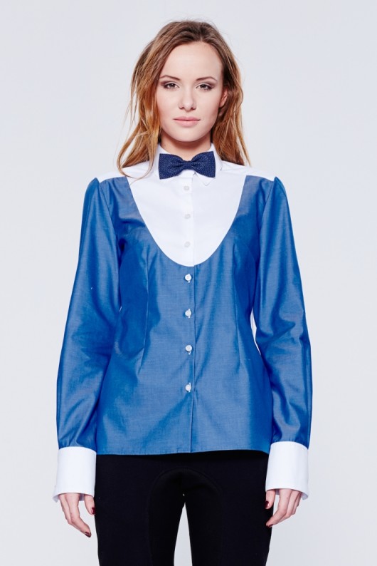 Elegancka dwukolorowa koszula marki BLUE EYE POP BLUE EYE POP