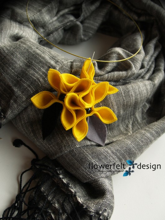 Sunny- Biżuteria Autorska FlowerFelt Design