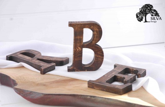 LITERY DREWNIANE NA ZAMÓWIENIE / wooden letters Silva Drewniane Dekoracje