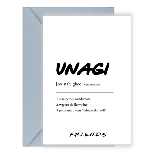 kartki okolicznościowe - wydruki Kartka urodzinowa "Friends" Unagi