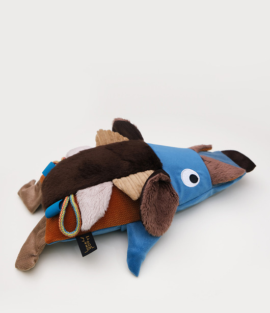 przytulanki dla niemowląt i dzieci Dziki niebieski- zabawka wypełniona łuską orkiszu