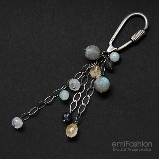 Labradoryt,Iolit,Cytryn,Akwamaryn,Kamień księżyc MAREMI Jewelry