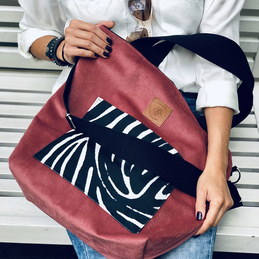 Torba Mili Chic MC6 - zebra/róż Militu