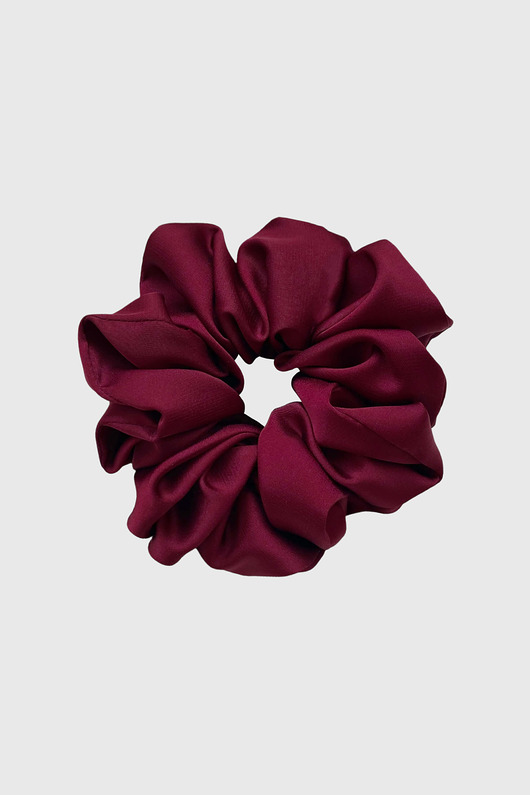 gumki do włosów Gumka do włosów bordowa Scrunchie Medium Dark Cherry