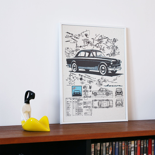 WYDRUK NA TEKTURZE 30X40 cm VOLVO AMAZON 777 Tshirts