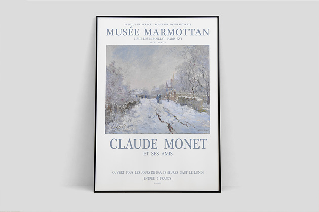Claude Monet plakat wystawowy Pas De LArt