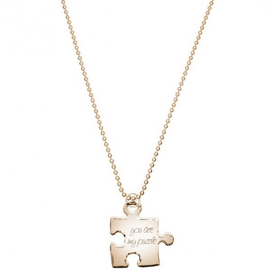 Naszyjnik Dolce – puzzle grawer pozłac. by ilo