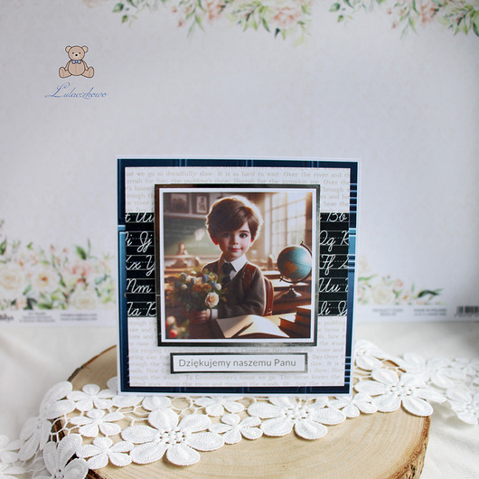 kartki scrapbooking Kartka Zakończenie Roku Szkolnego, dla nauczyciela 14 GOTOWA
