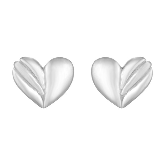 kolczyki srebrne Srebrne kolczyki zdobione serduszka