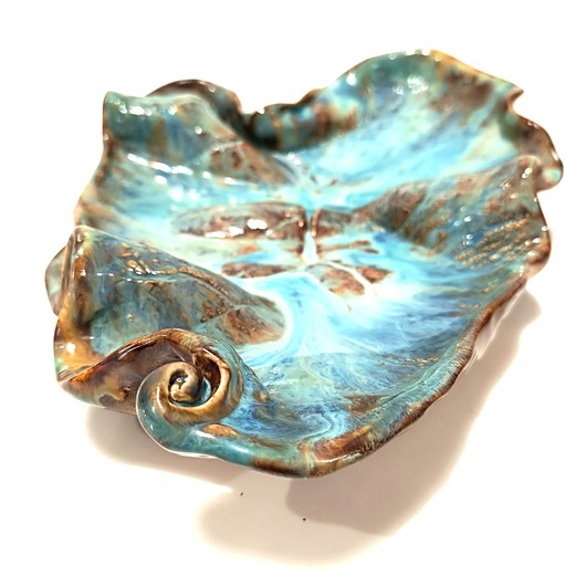 patery i talerze Duża patera ceramiczna na owoce.