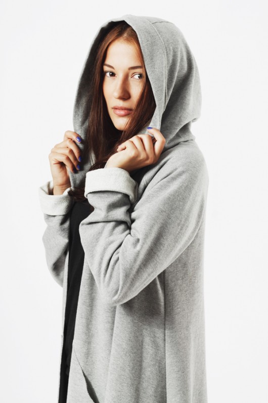 Mnishkha THICK LIGHT GREY COAT mnishkha