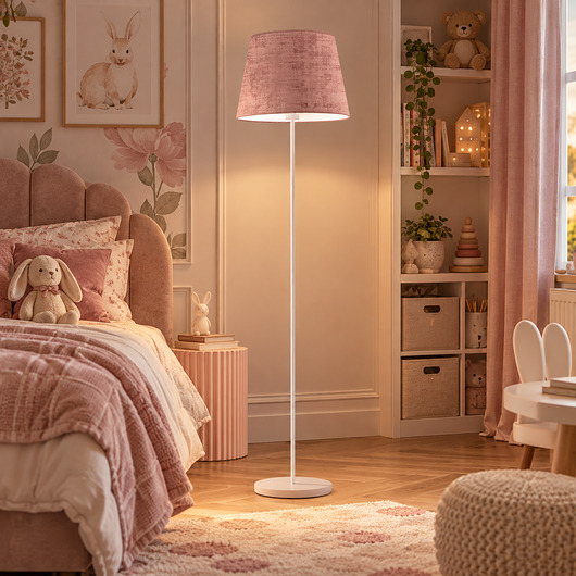 lampy podłogowe Nowoczesna lampa podłogowa do salonu VASTO VELUR