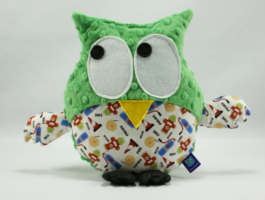 Sowa GUSTAW przytulanka POLICE zielona Little Sophie