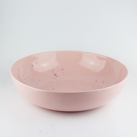 miski i misy Ceramiczna misa miska na owoce różowa