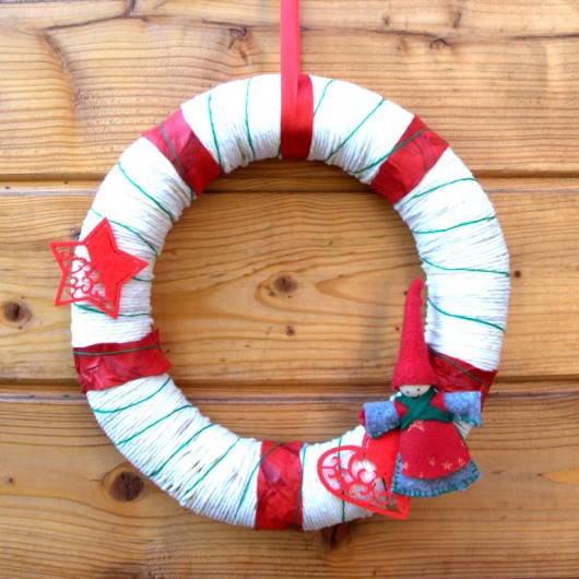 Wianek White Christmas ata projekt