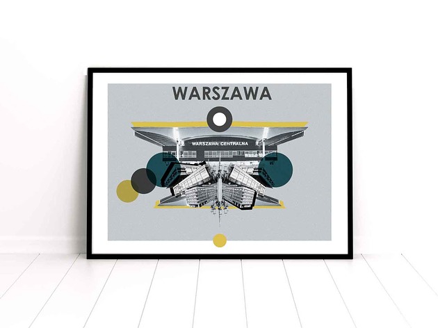 Plakat "Warszawa Centralna 4" sztucznymagazyn