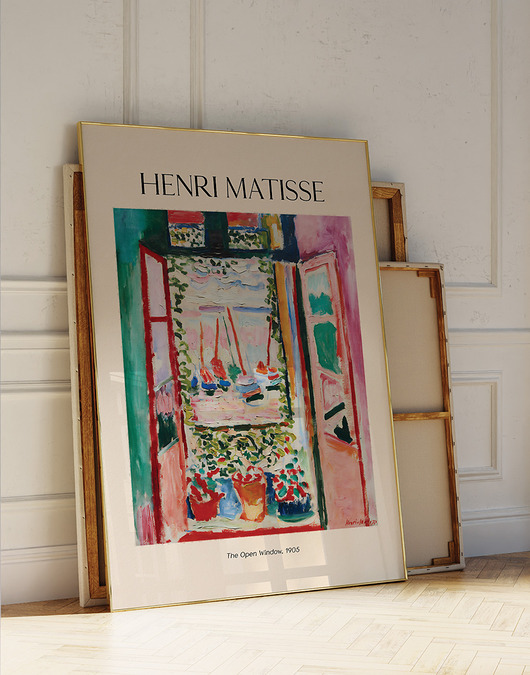 plakaty Plakat Reprodukcja Henri Matisse - Otwarte Okno - The Open Window