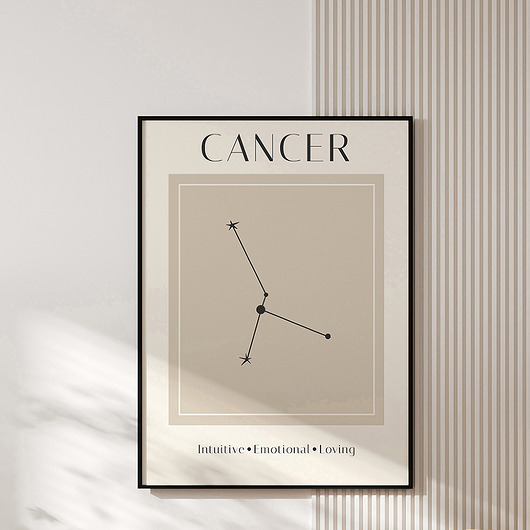 plakaty Plakat znak zodiaku CANCER