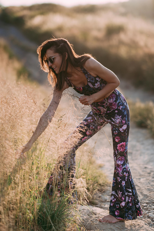 legginsy Legginsy dzwony Yogi Bells - Secret Garden