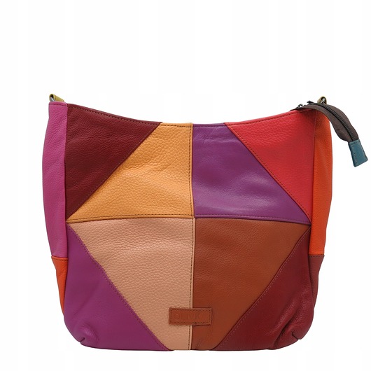 torby na ramię Torebka damska klasyczna skórzana na ramię oryginalna szeroki pasek OLIVKA