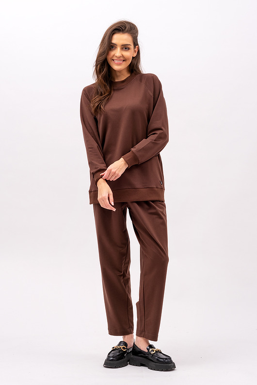 ubrania różne Komplet dresowy damski "ADALET" czekolada
